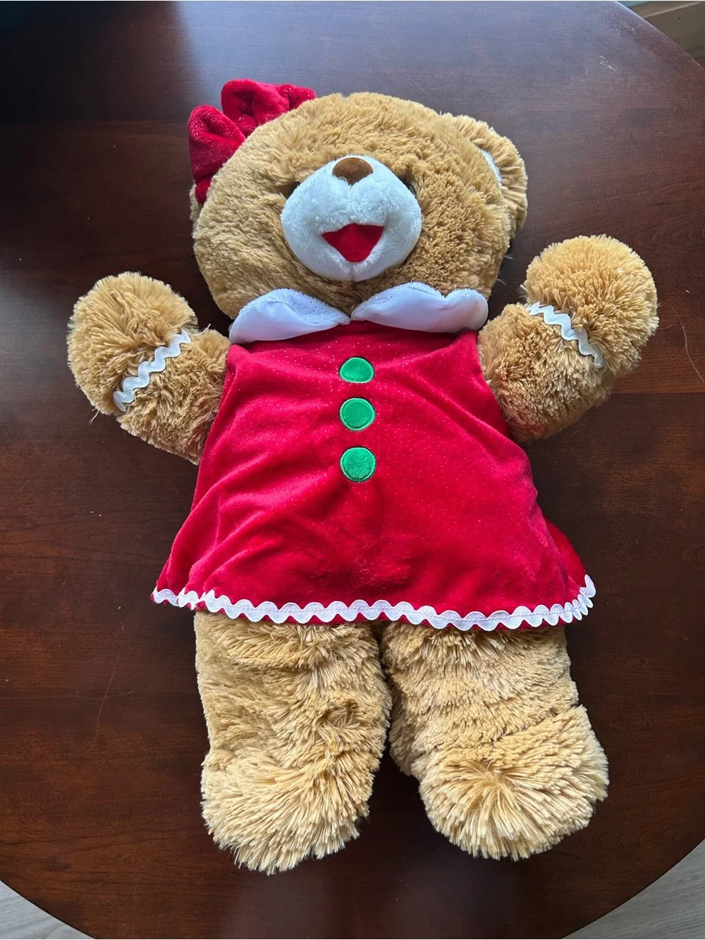 Holiday Time Gingerbread Girl 2025 Christmas teddy bear plush